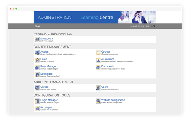 Amadeus Learning Centre - The first evolutions