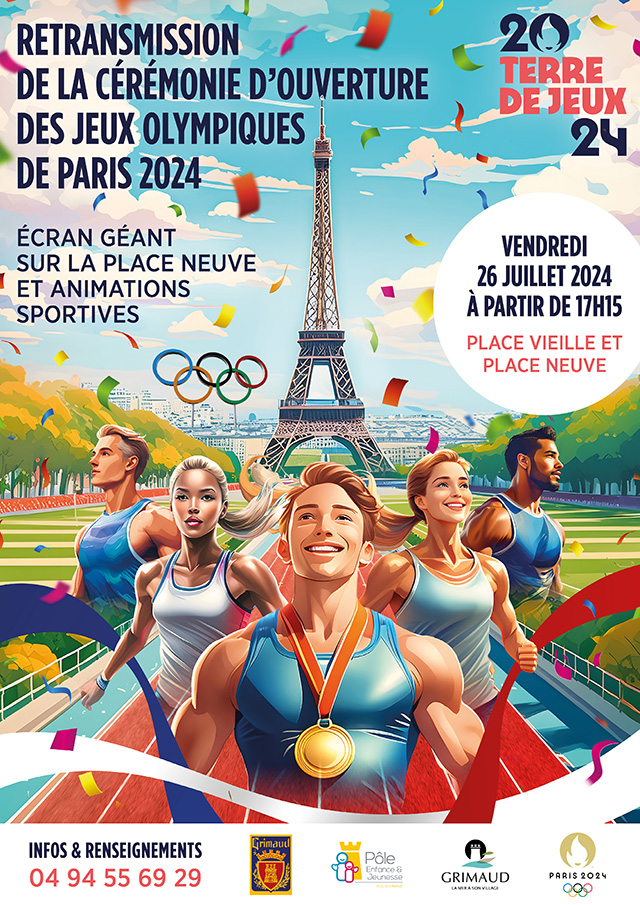 Affiche Cérémonie Jeux Olympiques