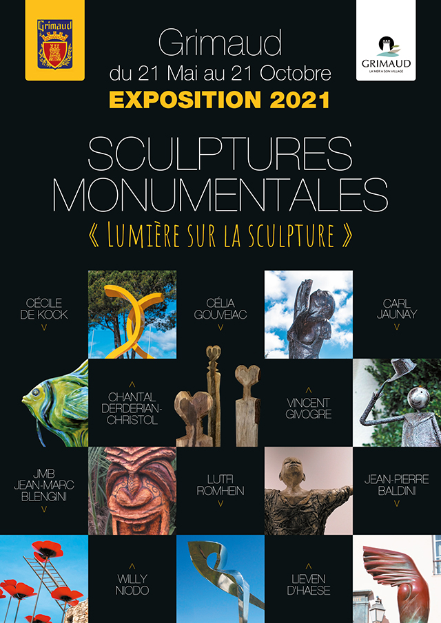 Monumental Sculptures exhibition poster